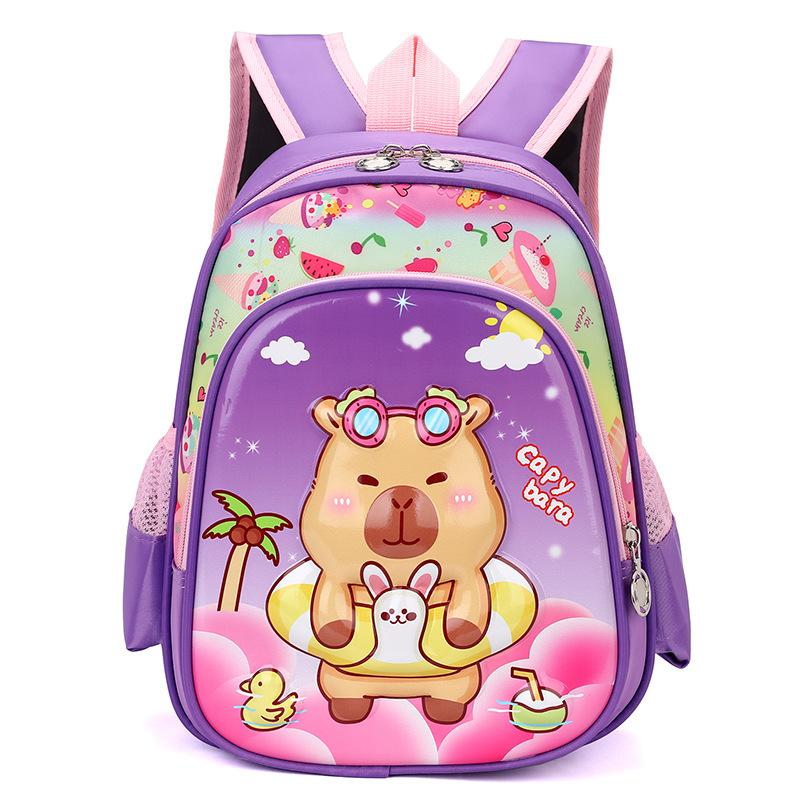 Kapibara children's schoolbag cute cute kindergarten schoolbag boys and girls backpack can do big goods
