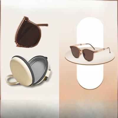 Online Celebrity Folding Sunglasses Second Generation Original Quality Nylon Polarized Glasses Female UV Sunglasses Male.