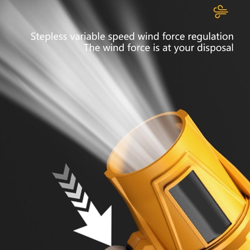 Power Handheld Violent Blower Fan Jet Blower Cooling Fan Adjustable Speed for Car Outdoor Garden Leaf Blowing
