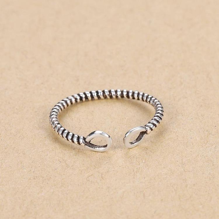 925 Sterling Silver Ring AAA Zircon Adjustable Simplicity Fashion Exquisite Women Jewelry Accessories Wedding Party Gift