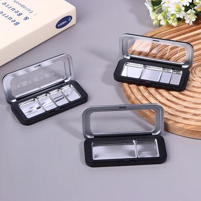 Leere Magnetische Lidschattenpalette Nachfüllbar Schwarz Klar Make-up Aufbewahrungskoffer Box Diy Kosmetik Lippenstift Foundation Rouge Behälter