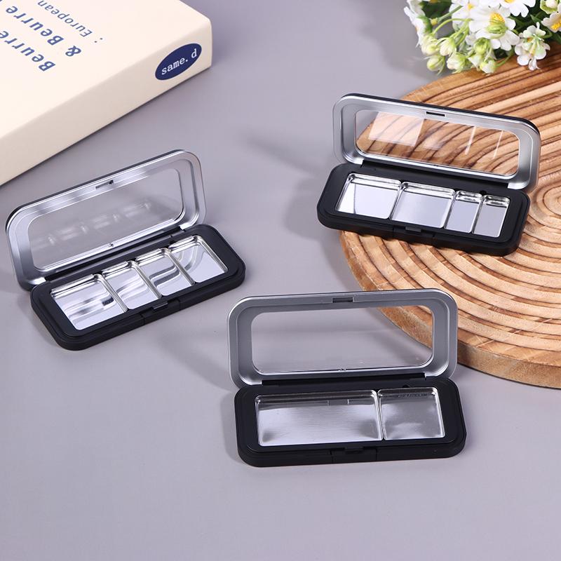Empty Magnetic Eyeshadow Palette Refillable Black Clear Makeup Storage Case Box DIY Cosmetic Lipstick Foundation Blush Container