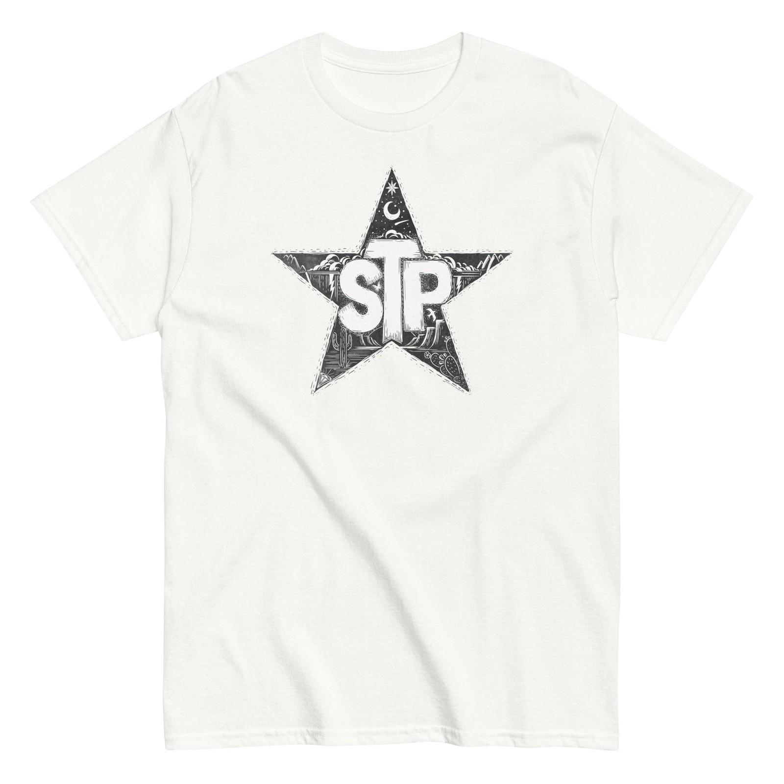 MerchMoment Stone Temple Pilots Star T-Shirt T-Shirt White New S