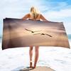 Beach Towels Retro Autumn Spring Birds Soft Towel Multipurpose Bathroom Beach Towel Oversized Beach Blanket Sand Free Towel