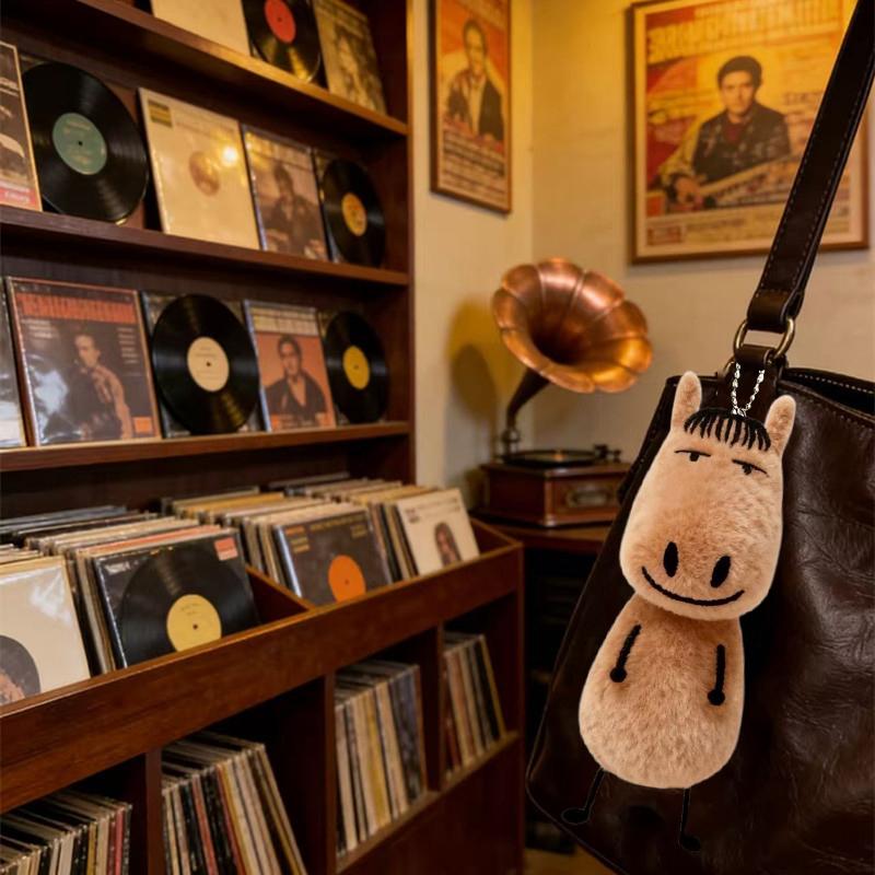1/2Pcs Abstract Horse Plush Keychain Horse Year Mascot Keychain Cute Horse-Shaped Animal Pendant Bag Accessories  Year Gift