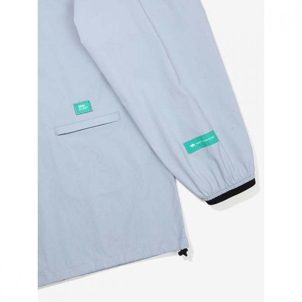 Open Collar Woven Sweatshirt  Blue  23ss