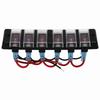 16A 6 Gang Rocker Switch Panel Circuit Breaker Overload Protector for Car Boat SUV OffRoad Vehicles