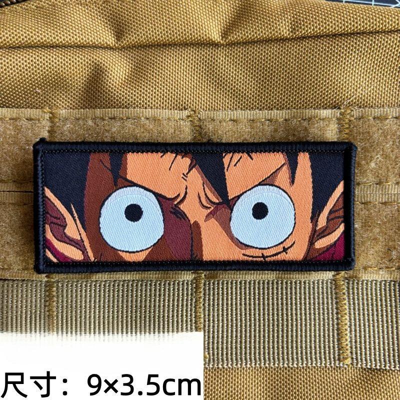 One Piece Monkey D. Luffy Roronoa Zoro Nami Two-dimensional Velcro Patch Backpack Shoes Hat Personality Decorative Fabric Patch Monkey D Luffy-A