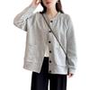 Women's Petite Loose Slimming Cardigan Sweatshirt - 2025 Spring/Autumn Collection