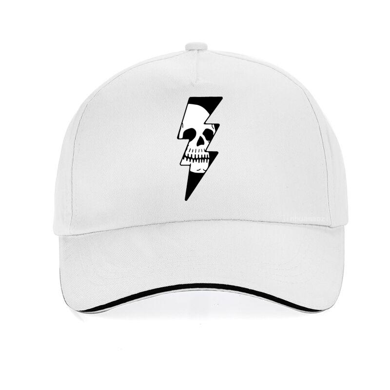 Thunder Skull Badge Lightning Skull Baseball Cap Fashion Casual Unisex Snapback Hats Summer Adjustable Dad Hat