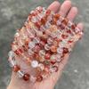 Jinde Natural Red Phantom Quartz Vintage Good Luck Crystal Beaded Bracelet
