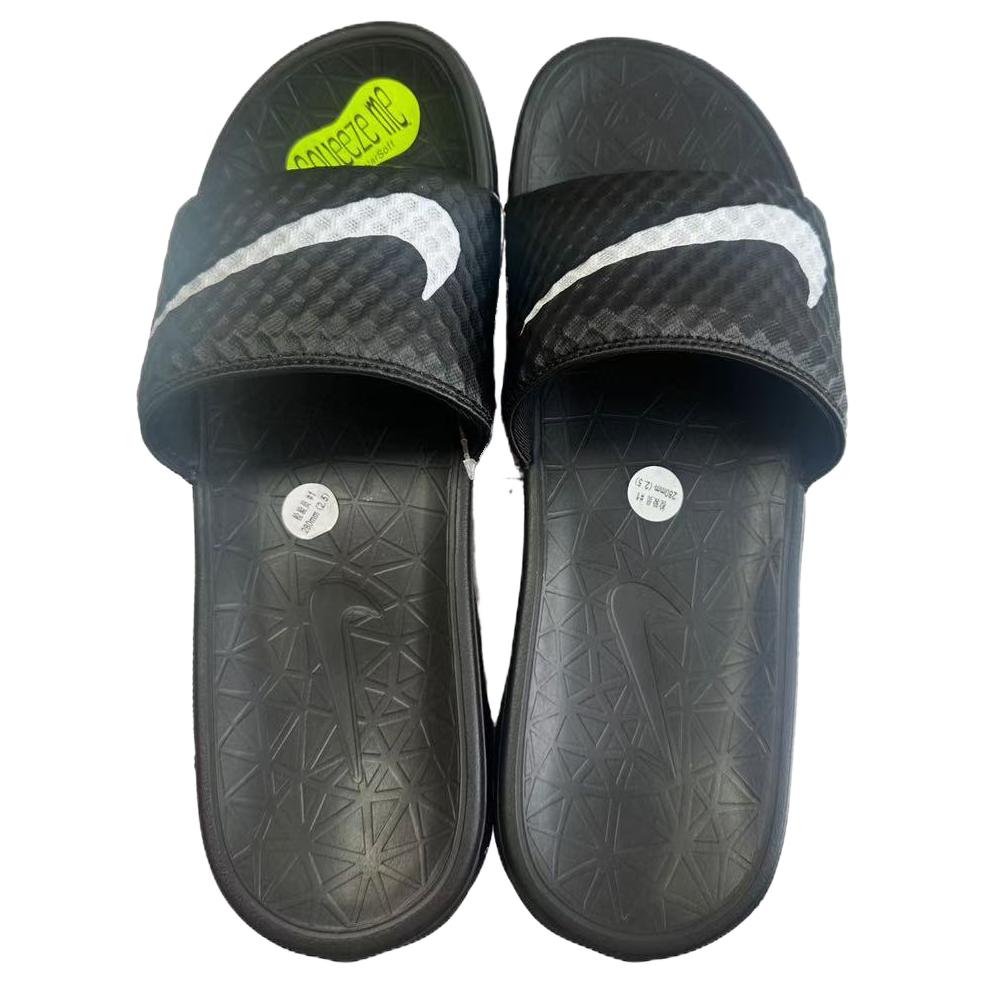 Nike Benassi Solarsoft Comfortable Versatile Slide Sandals Men Footwear Black 831171-010