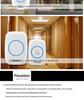 A10 European & British Standard Wireless Smart Doorbell and Long-Range Elderly Music Pager