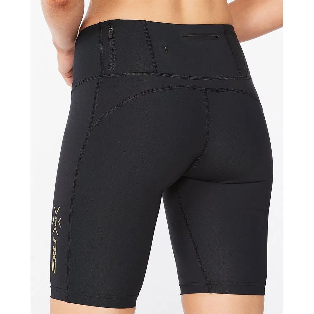 2Xu Light Speed Short Leggings Mid Rise Black