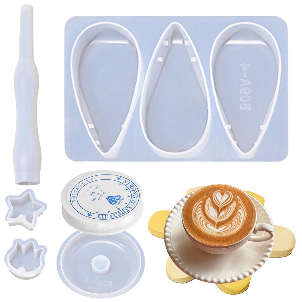 

Silicone Molds For Crafts Tree Shape Craft Making Tool Hot Dish Mat Making Mold For Wax Cement Soap Resin Plaster Pot Pad Teapot