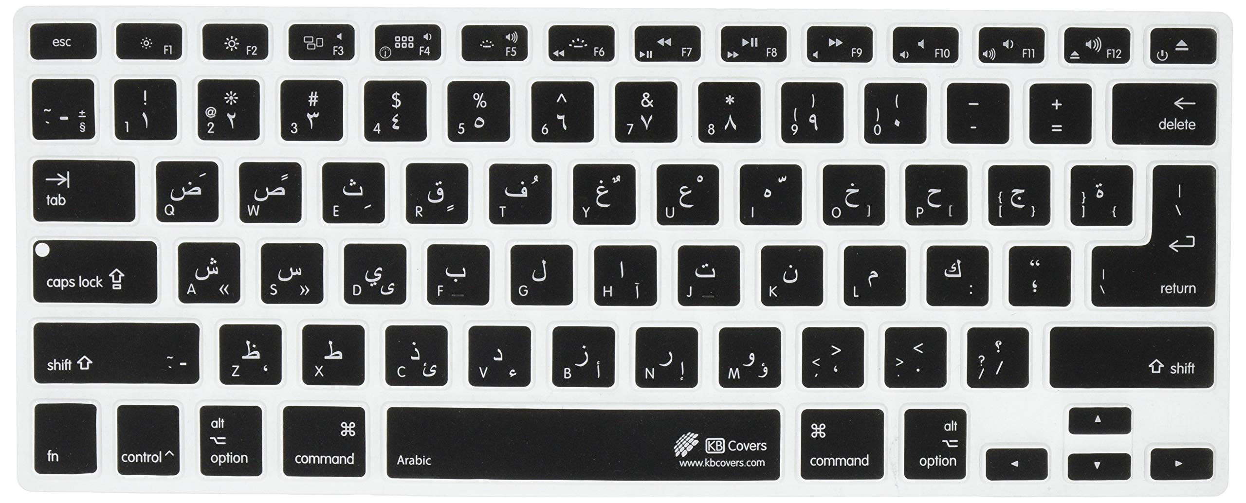 

KB Covers Arabic QWERTY ISO Keyboard Cover for MacBook Air MacBook Pro 17505