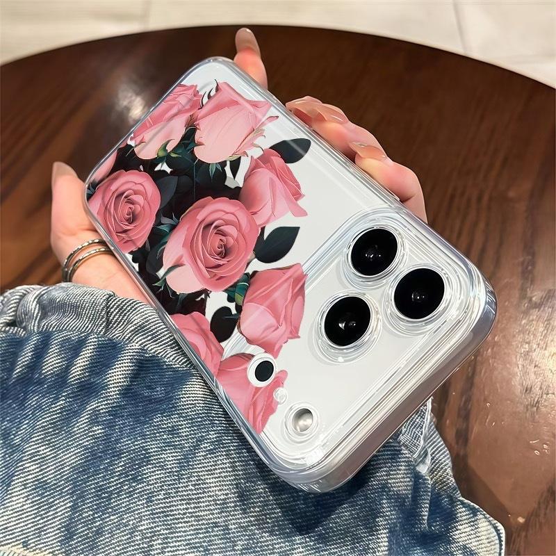 Niche rose for iphone17promax mobile phone case apple 16/14pro Japan and Korea 13/12/15/11x