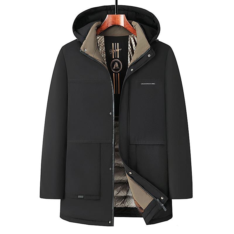 Plush and Thickened Men's Jacket, Casual Warm Cotton Winter Clothing, Dad's Cotton-padded Jacket, Winter Jacket
