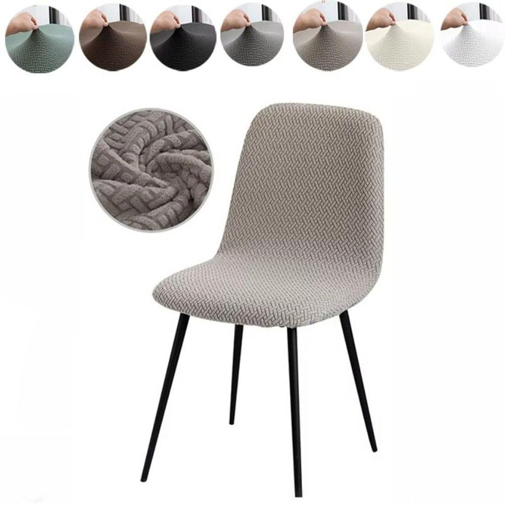High Back Dining Chair Cover Elastic Spandex Jacquard Chair Cover Kitchen Chair Cover Dining Room