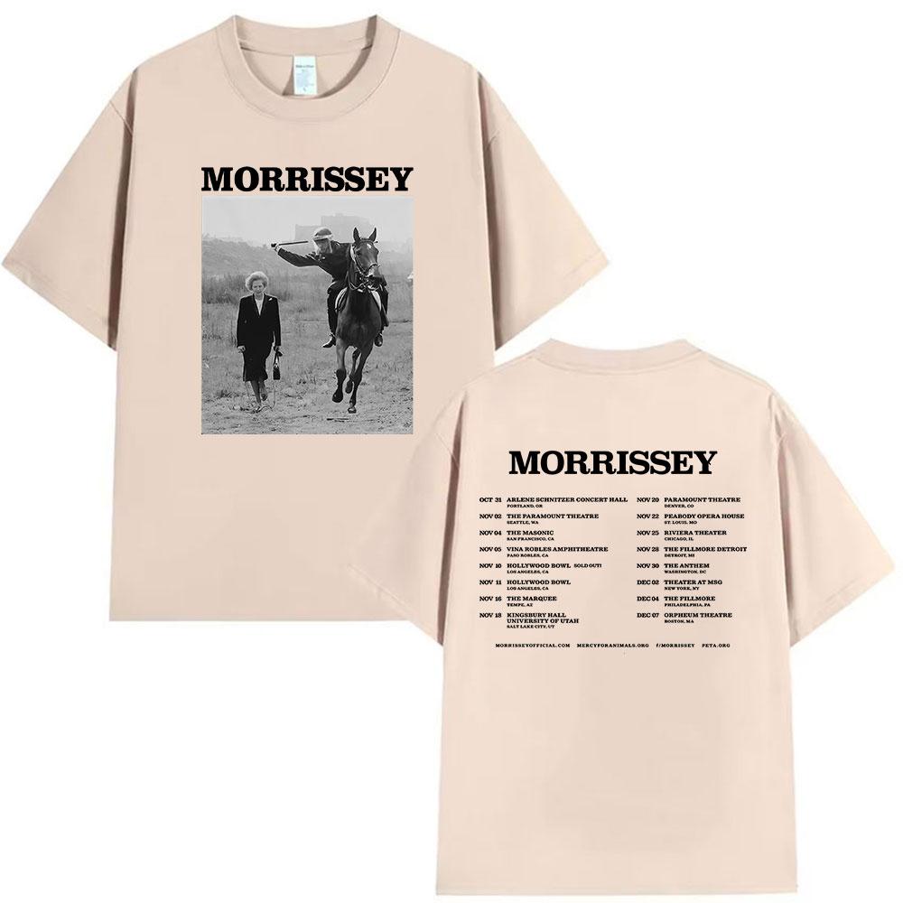 Britská kapela Morrissey Turné 2026 Merch Tričko Pánské Hip Hop Gotické Krátký Rukáv Trička Ležérní Streetwear Léto