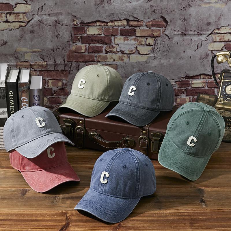 Vintage Water Wash Baseball Cap For Women And Men With Sun Protection And Breathability