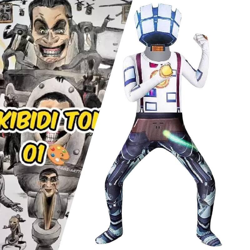 Хелловін Туалетний Чоловік Проти. Комбінезон Чоловік-спостерігач Крос-овер Гаряча Новинка Молочний Шовк Поліестер Спандекс Весна 2023