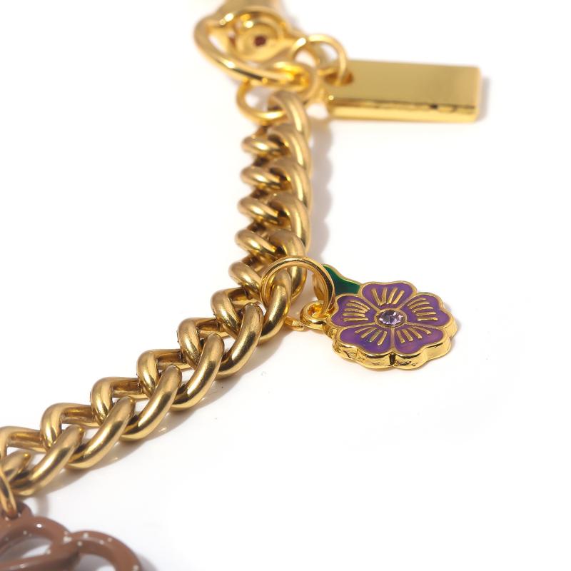 Cute  Bag Keychain Flower Cherries And Cookies Pendant Bag Chain For Women Bag Charm Cute Accessories Jewelry Gifts