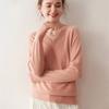 Lekasha Women's Cashmere V-Neck Sweater - Loose, Long-Sleeved Knit for Autumn & Winter