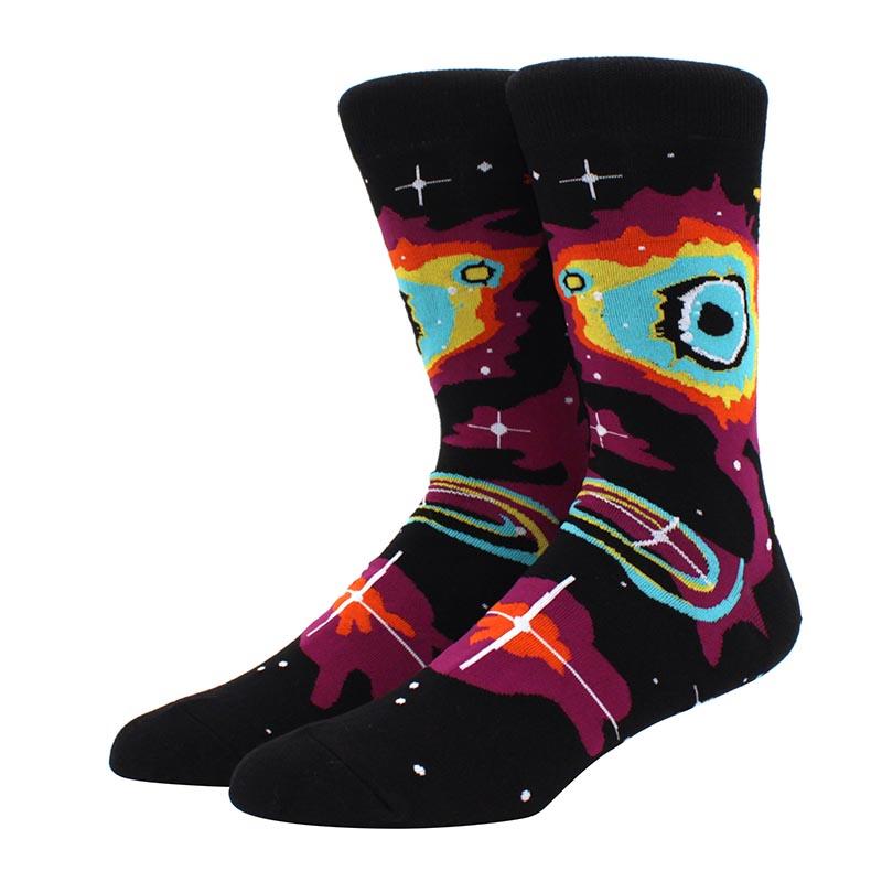 Large Size New Happy Funny Couple Trendy Socks Funny Personalized  Cartoon Jacquard Long tube cotton socks
