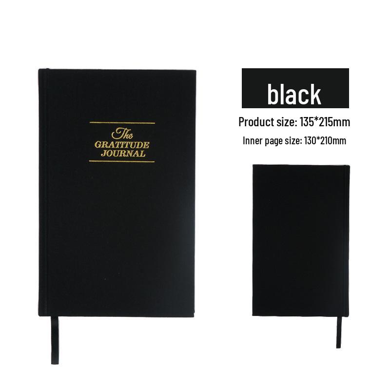 Linen Cover English Self-Care Gratitude Journal A5 Notebook