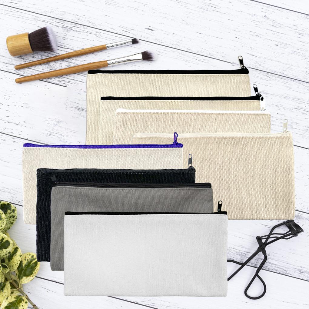 10pack/lot Store Your Keys And Pencils With These Canvas Stationery Bags Stationery Boxes Hand Drawn Bags Makeup Bags