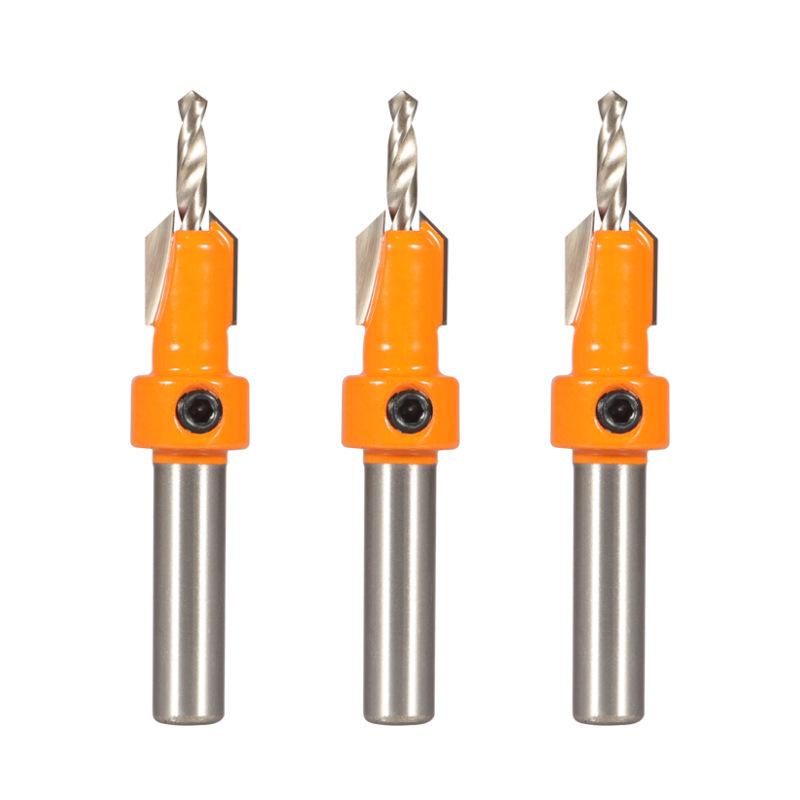 Woodworking Alloy Head Countersink & Step Drill for Self-Tapping Screws