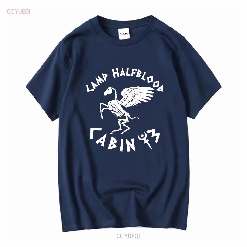Camp Halfblood T-Shirt Hütte 13 Hades Nico Di Angelo Vintage-Waschung, modisch, dehnbar, Grafik, atmungsaktiv, leicht lässig, Herren