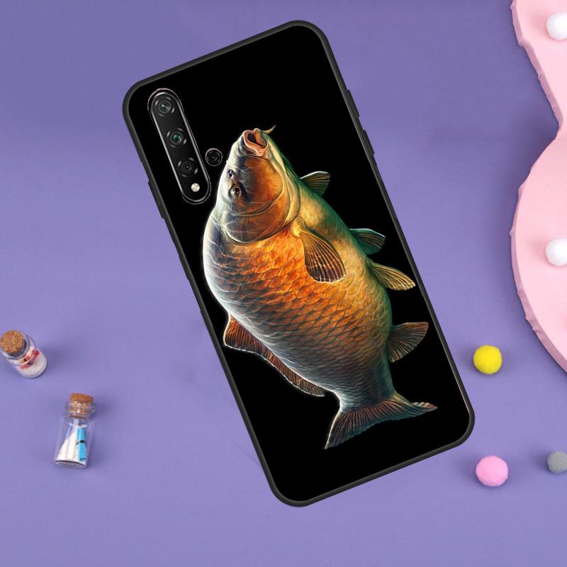 CARP FISH FISHING Case For Huawei P30 P20 P40 Lite Nova 5T 11i 8i 3i 9 10 SE 11 Pro Y90 Y70 Y61 Y60 Y91 Cover