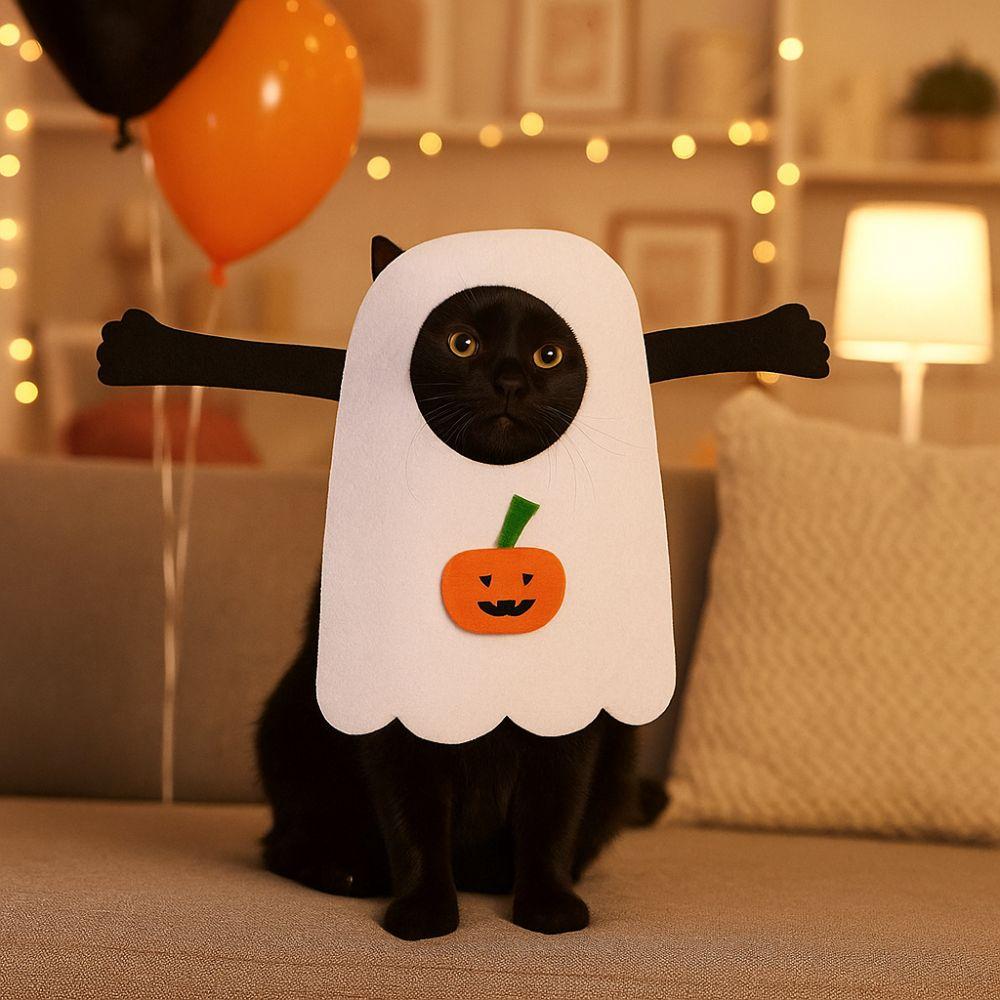 Filz Haustier Cosplay Kleidung Kürbis Spinne Halloween Katze Kopfbedeckung Halloween Party