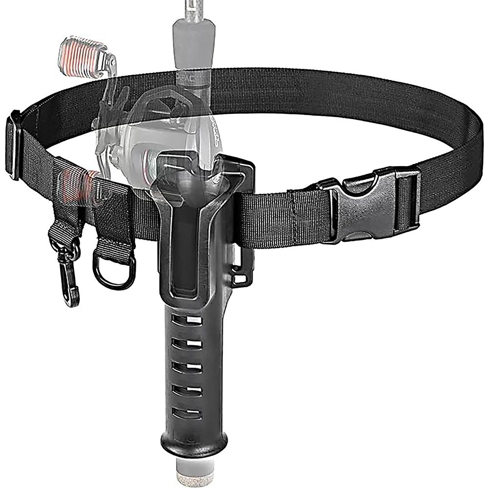 Fishing Waist Belt Rod Holder Adjustable Waist Wading Belts Portable Pole Inserter for Spinning Casting Fly Fishing