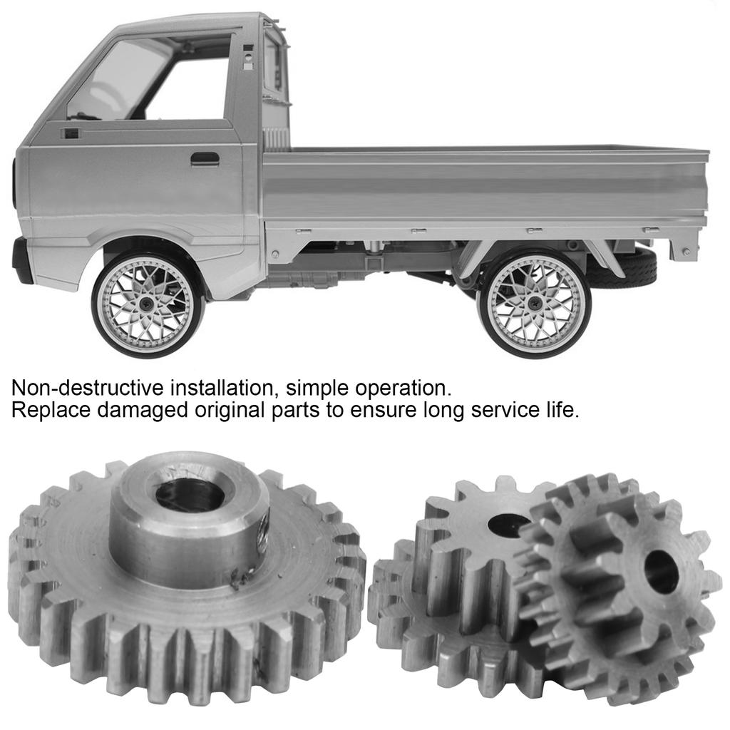 Steel Gearbox Gear Transmission Box Gear Replacement Parts for WPL D12 1/10 RC Trucks