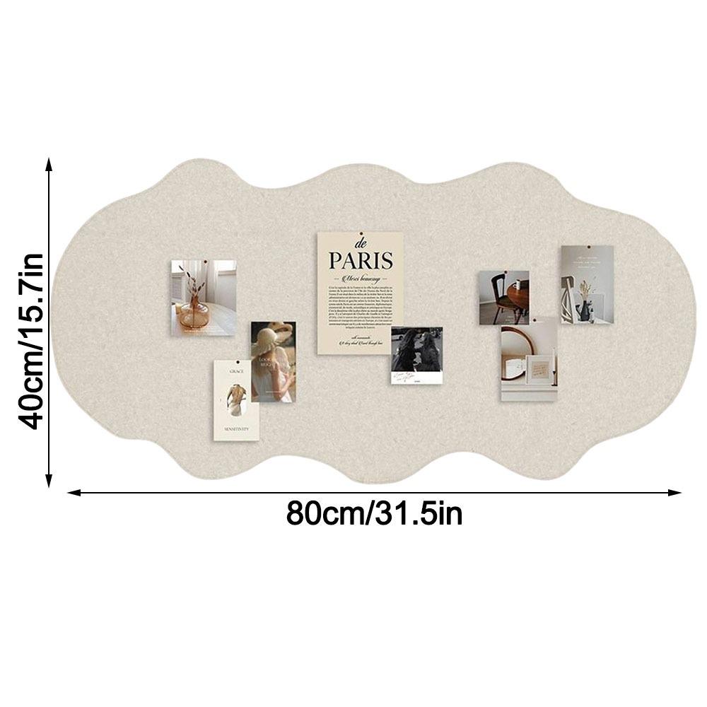 Self-adhesive Photo Wall Sticker Easy to install No-drill Felt Board Display Background Living Room Bedroom Desk Decoration