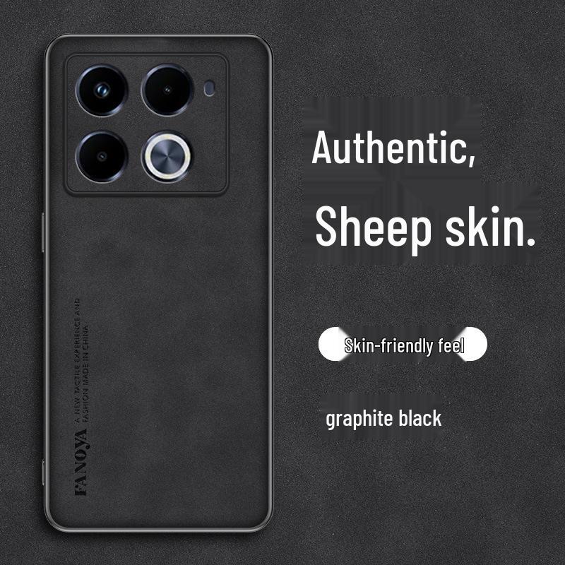 

Чехол для телефона Infinix Note40 Pro+ из овчины 5G: Однотонный деловой защитный чехол Note40 Pro 4G