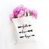 Women Canvas Shoulder Bag Canvas Shopping Bag Eco Letter Flower Handbag Tote Bag Book Bag Reusable Grocery Ladies Shopper Bags