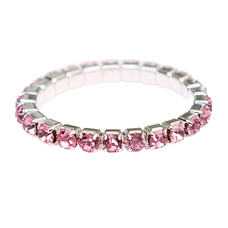 Elastické moissanitové stohovatelné prsteny Současné moissanitové elastické prsteny ozdoba pro módní jedince