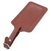 Luggage Baggage Tag Rain Proof PU Leather Soft Lock Design Stylish Luggage ID Label for Travel and