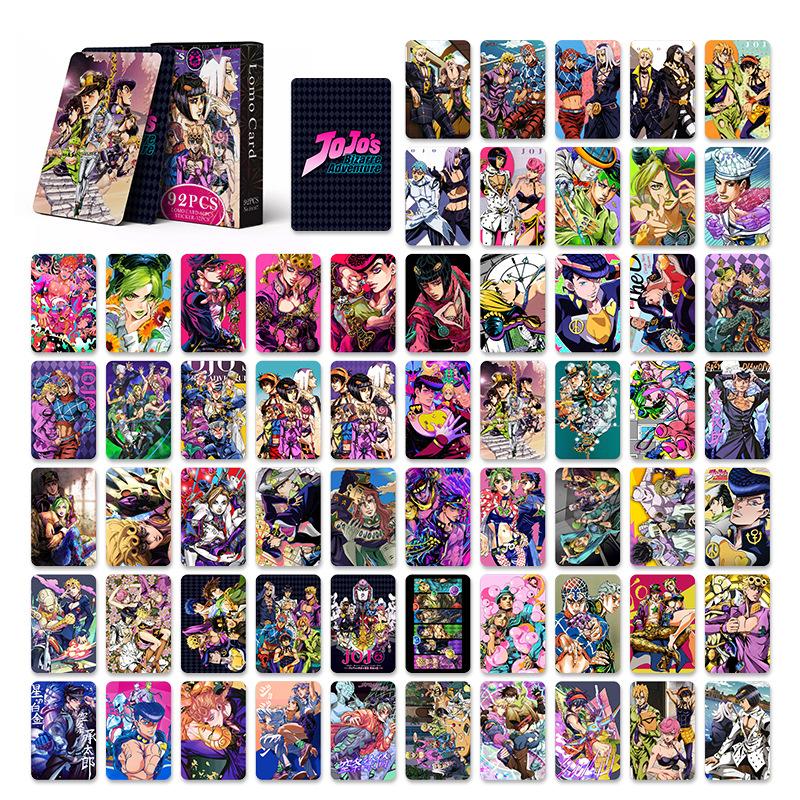 92 STÜCK Anime JoJo Lomo Karte beidseitig HD Farbdruck Bildersammlung Karte Geschenke