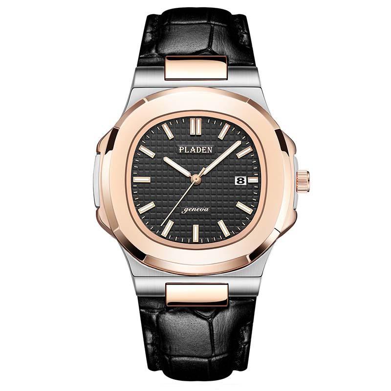 Classic Men's High-end Fashion Business Stainless Steel Waterproof Quartz Watch