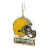 Wooden Money Holder Christmas Ornament Football Helmet Cash Gift Card Holder Sports Fan Gift for Men Players Coaches