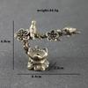 Pure Copper Plum Tree Happy Magpie Bird Miniature Ornaments Antique Brass Cuckoo Figurine Tea Table Decorations Desk Decor Craft