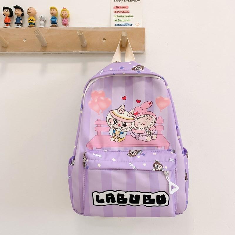 Cute Nylon Colorful Backpack For Kids With Air Cushion Straps Ideal For School Use
