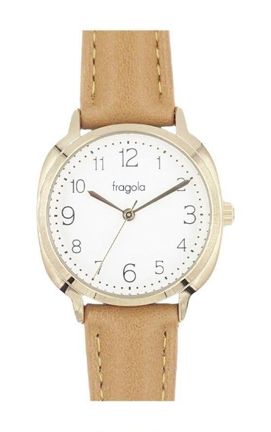 

[Follow] Watch Fragola Rounded Corner Belt Watch H01124S-1 CA Women s Brown