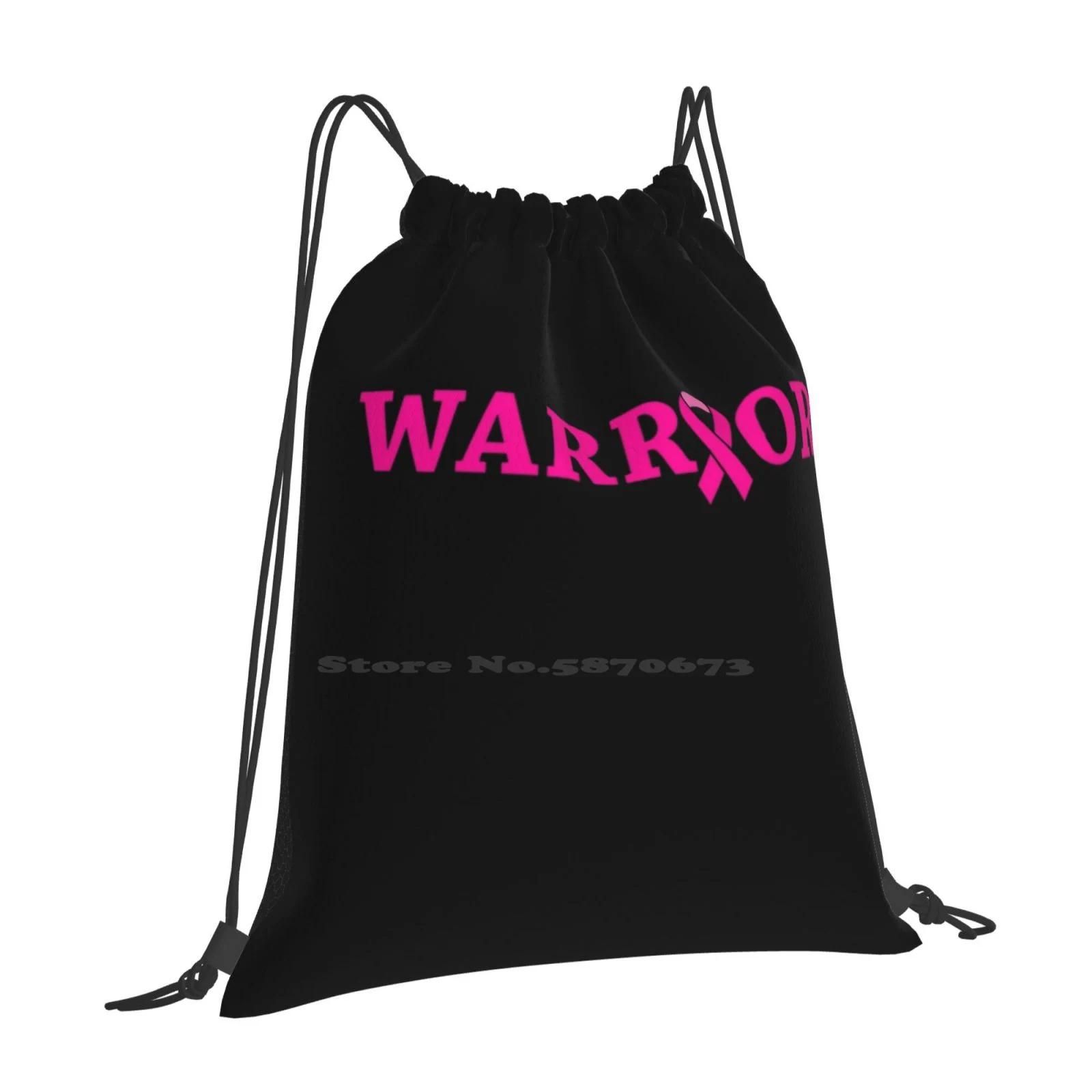 Breast Cancer Warrior Pattern Design Bag Student s Backpack Breast Cancer Awareness Breast Cancer Breast Cancer Support Breast OneSize