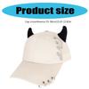Unique Metal Ring Designs Cotton Baseball Cap Comfortable Hip Hop Hat with Adjustable Strap Hat For Outdoor Activities